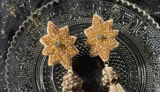 【ビーズ刺繍アクセサリー】夜国|繊細で美しいビーズ刺繍アクセの世界